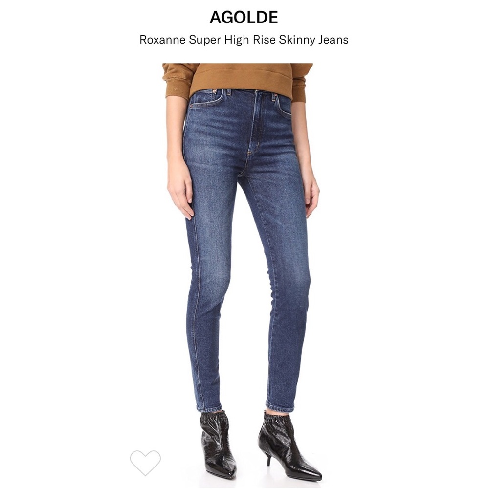 Agolde Roxanne High Rise Skinny Jeans (Freeway)